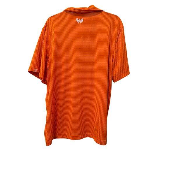 Whataburger Employee Orange Shirt Size XL Collared Short Sleeves Polo Uniform - Picture 6 of 6